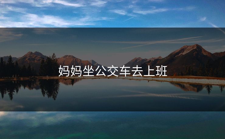 妈妈坐公交车去上班